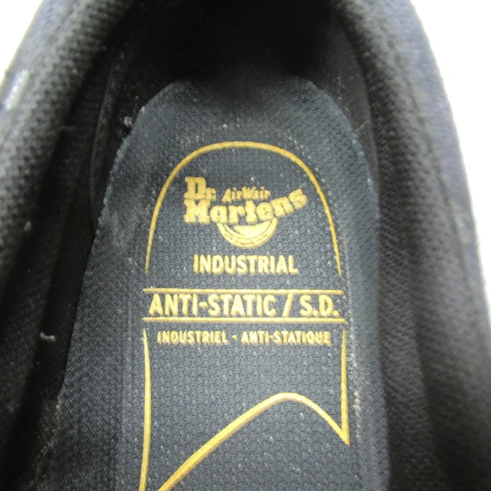 Dr Martens‎ Industrial Boots Unisex M9 W10 Black Steel Toe Slip Resistant Work